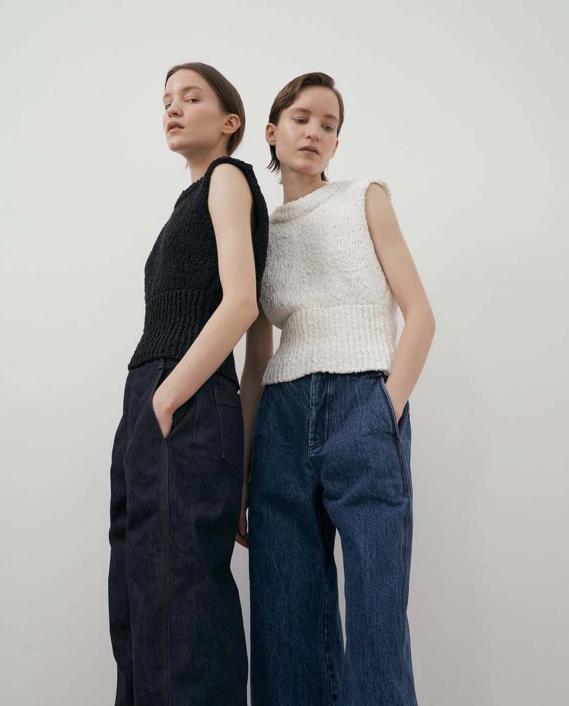 epingler shell vest knit (black) 상품이미지4