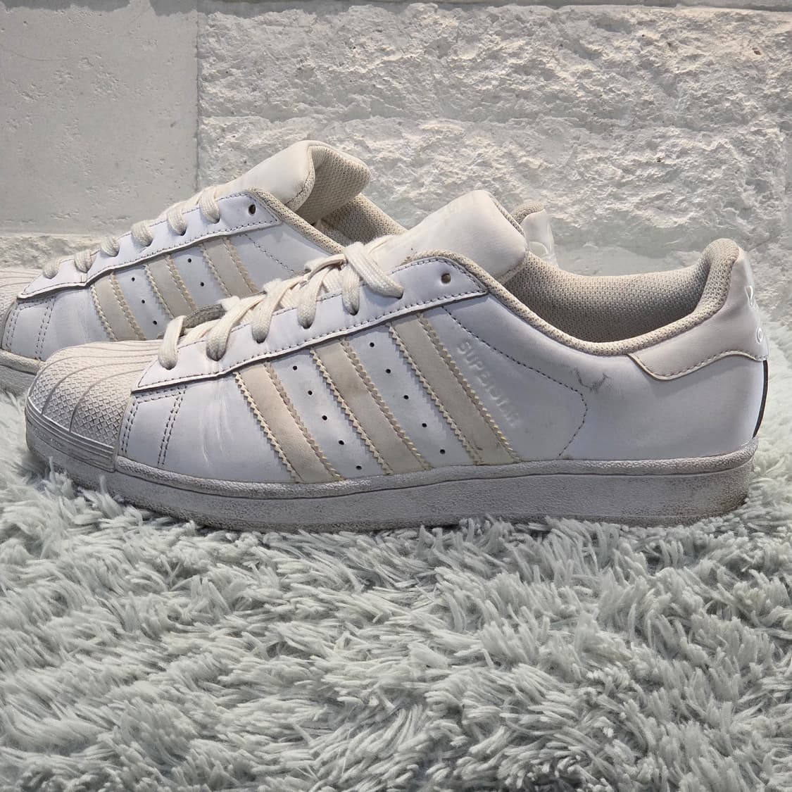 2w-25:아디다스 오리지널스 슈퍼스타 화이트 255cm 상품이미지2