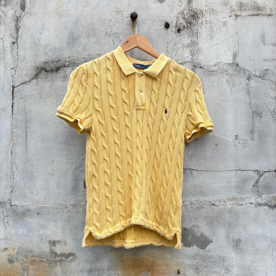 Polo 폴로 케이블 꽈배기 반팔 니트 상품이미지1