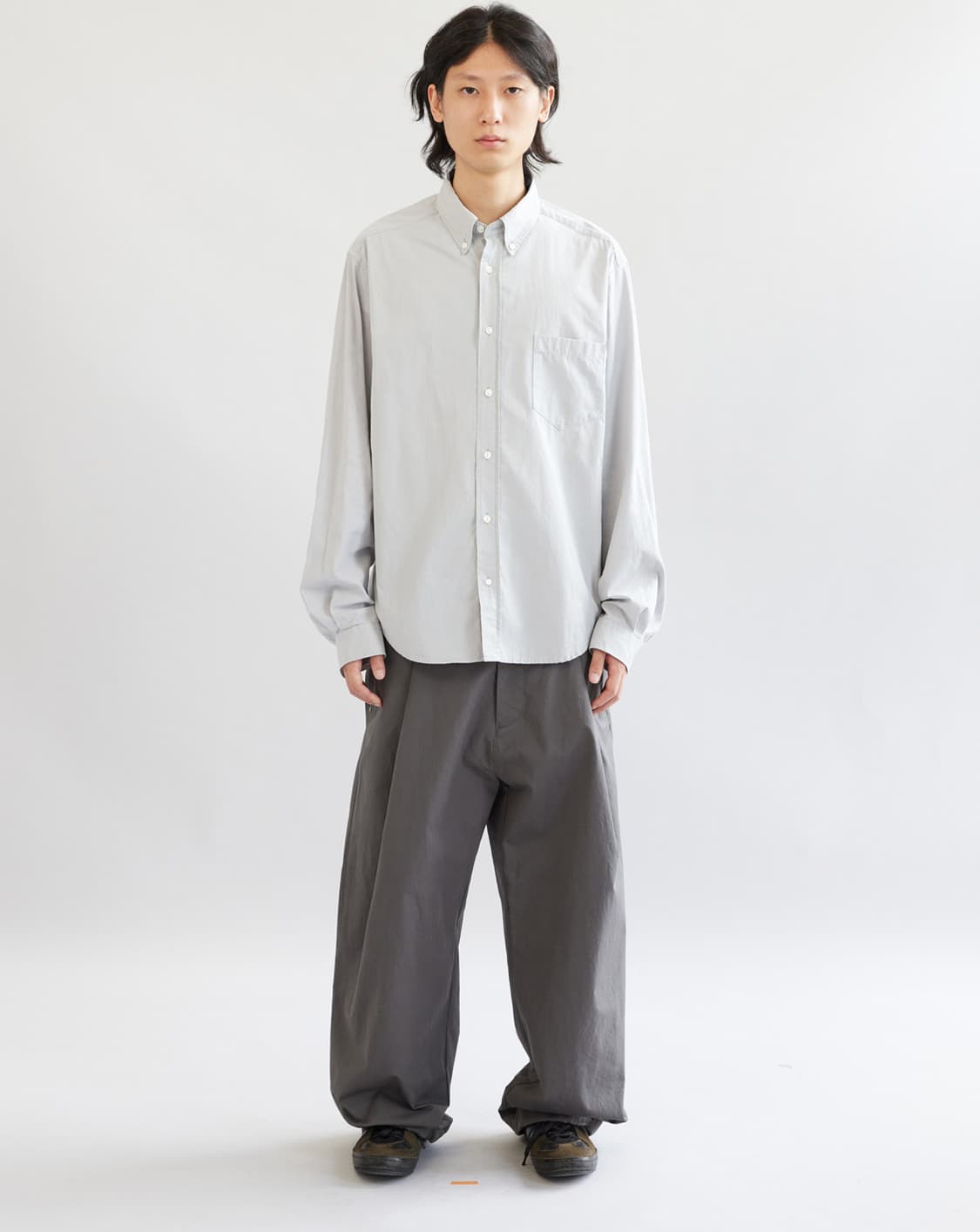 [2] 해칭룸 아웃 바텀 셔츠 실버 상품이미지1