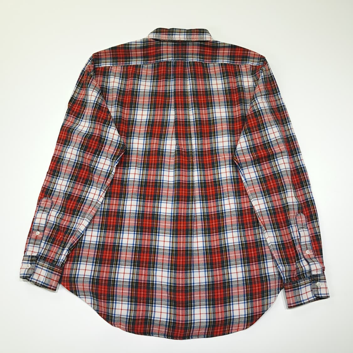 CL191 폴로 코튼 클래식핏 레드타탄 체크 셔츠 상품이미지6