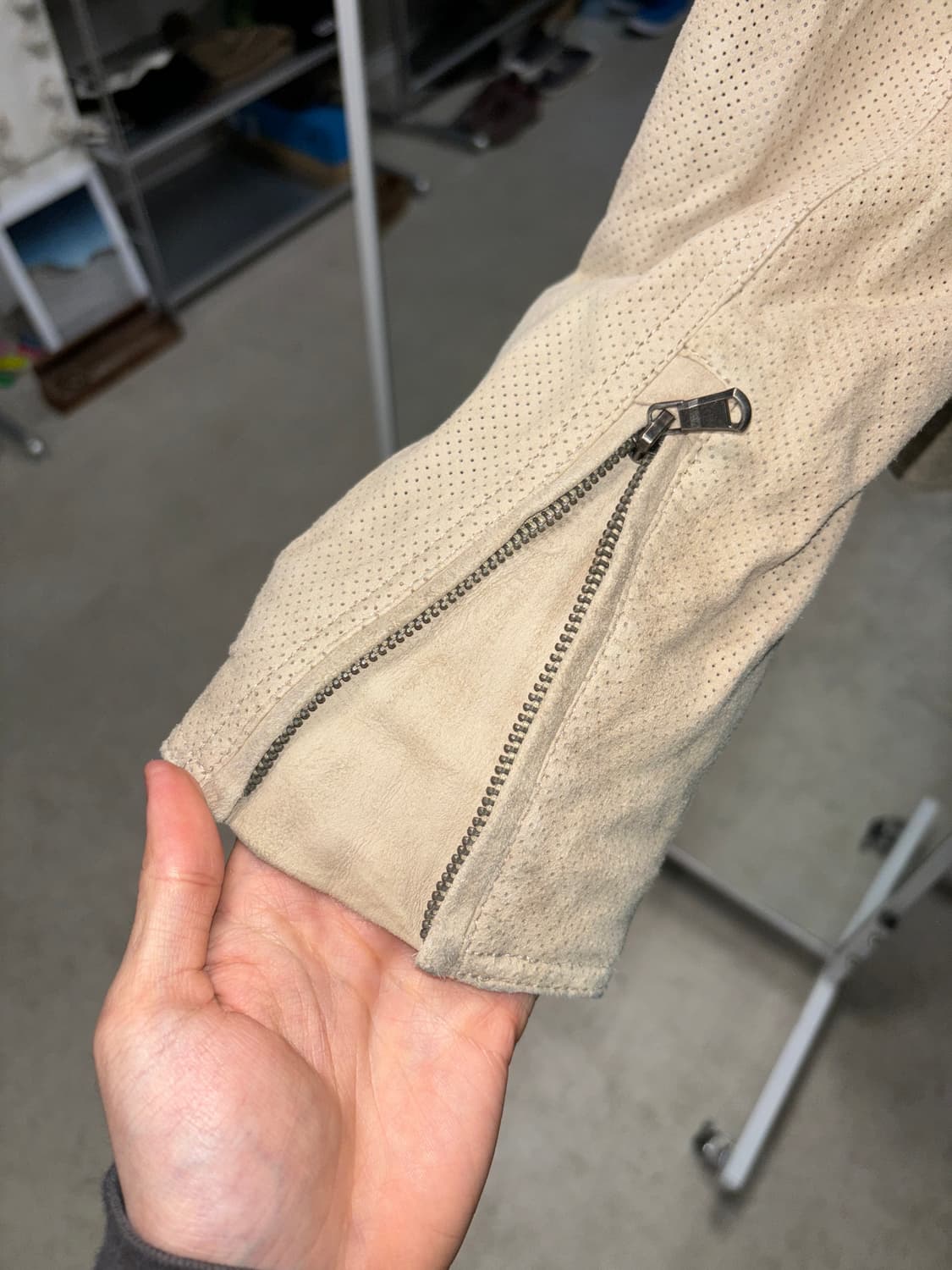 Pure dkny 스웨이드 카페레이서 자켓 상품이미지8