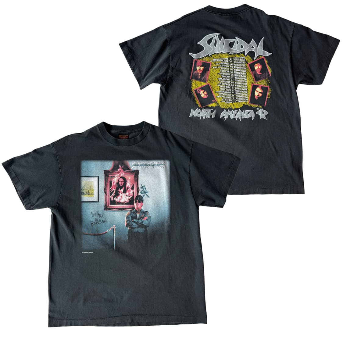 수이사이드 텐던시즈 (1992 Art of Rebellion)투어티셔츠 상품이미지1