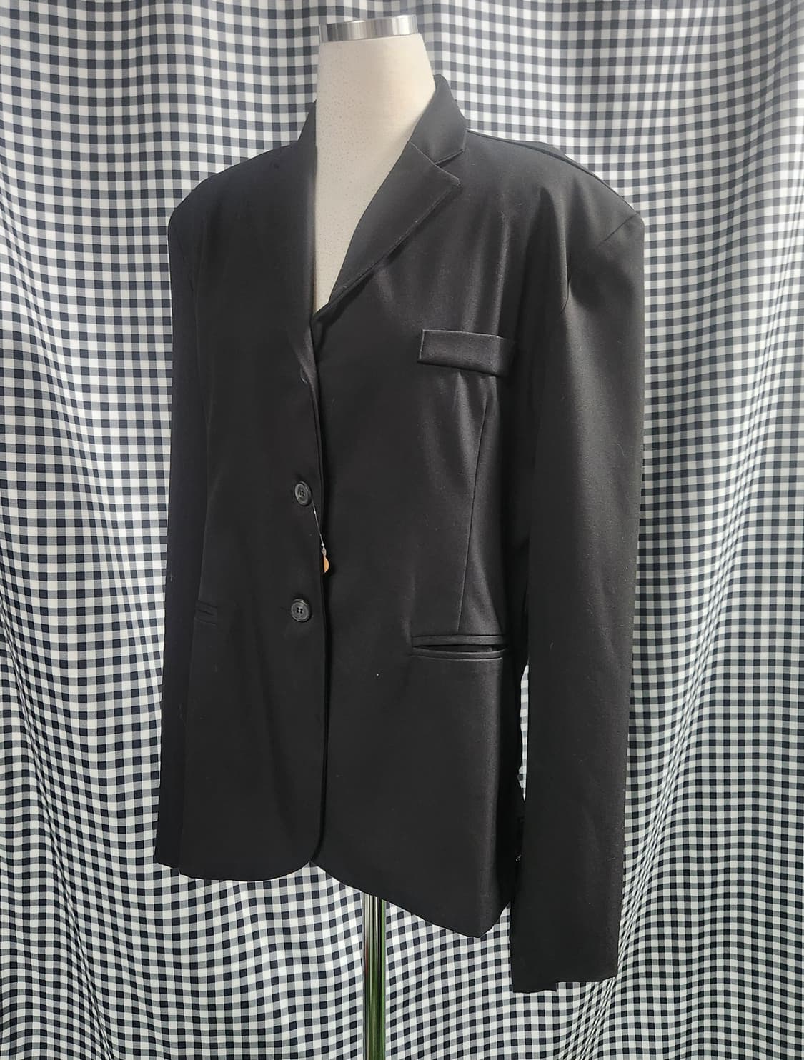 백 스트랩 디테일 블랙 테일러드 자켓 / 유니크 스트릿 무드 상품이미지2