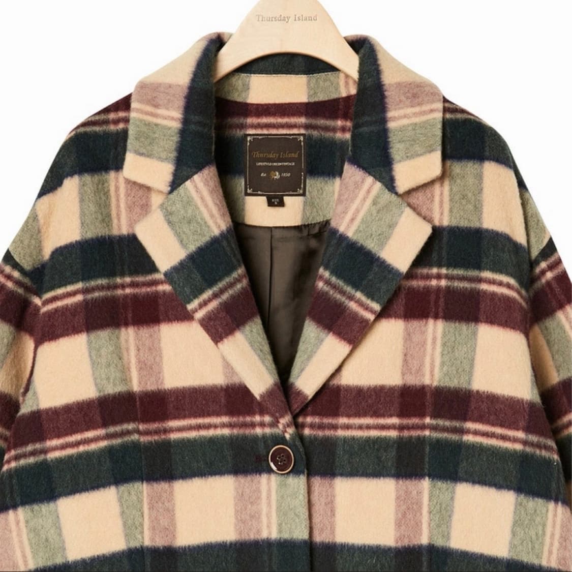 Thursday Island retro check coat 상품이미지4