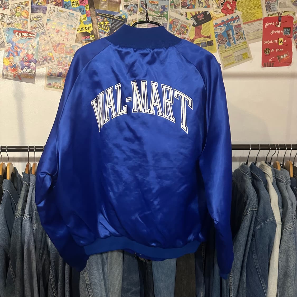 90S 사틴 봄버 상품이미지2