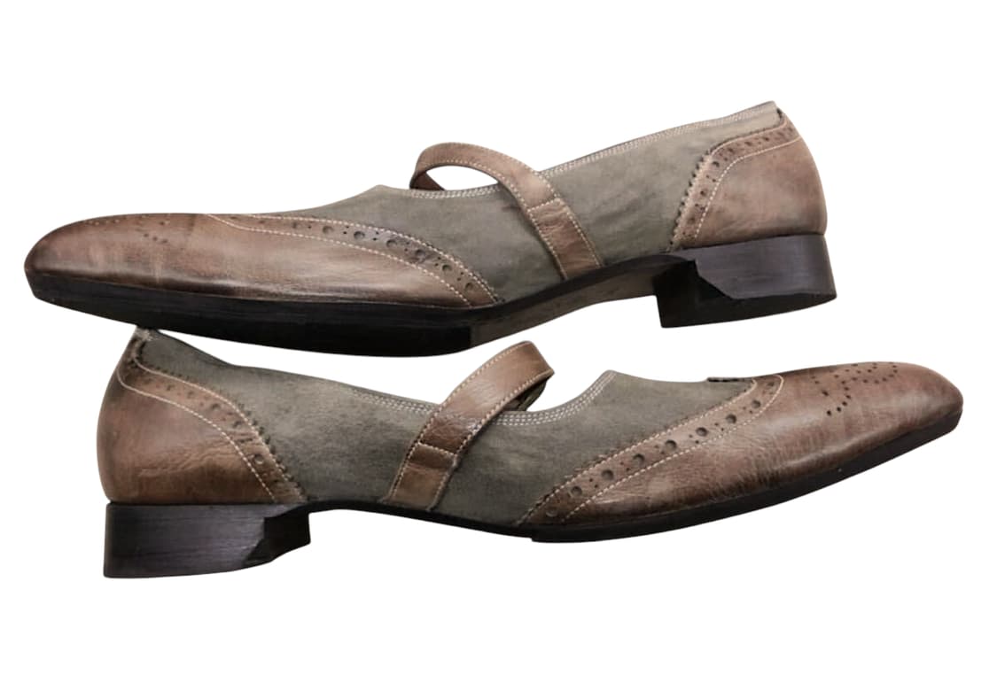 미하라 야스히로 스트렙 가죽 로퍼 펌프스 상품이미지2