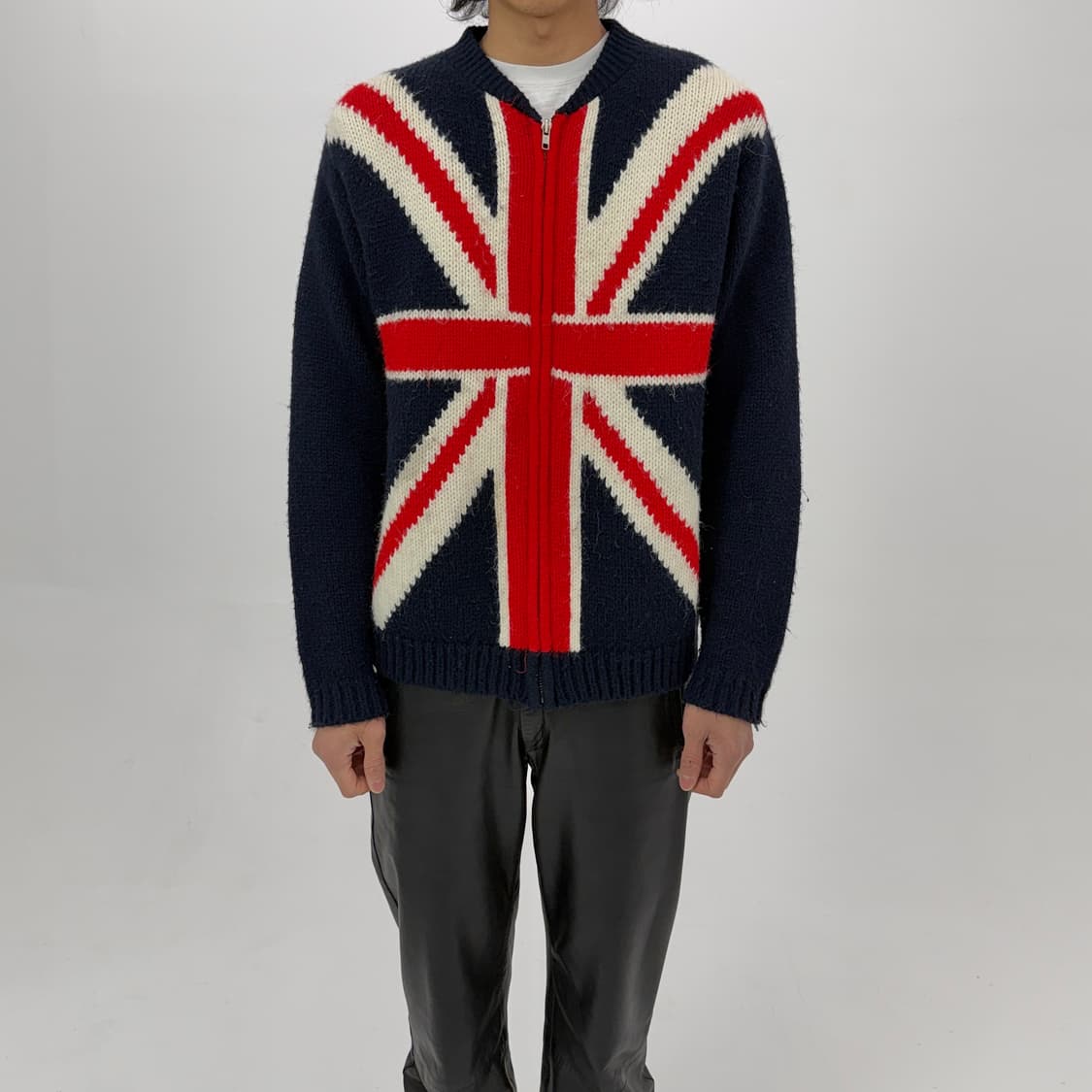 JP Vintage Union Jack 니트 집업 상품이미지1