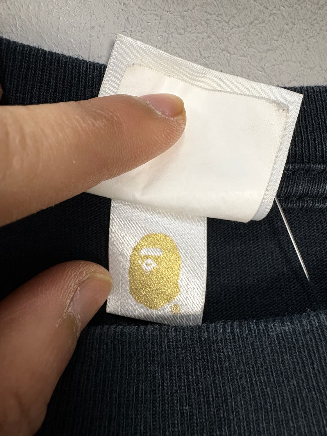 베이프 빅사루 컬리지 블랙 반팔 A3549 상품이미지7