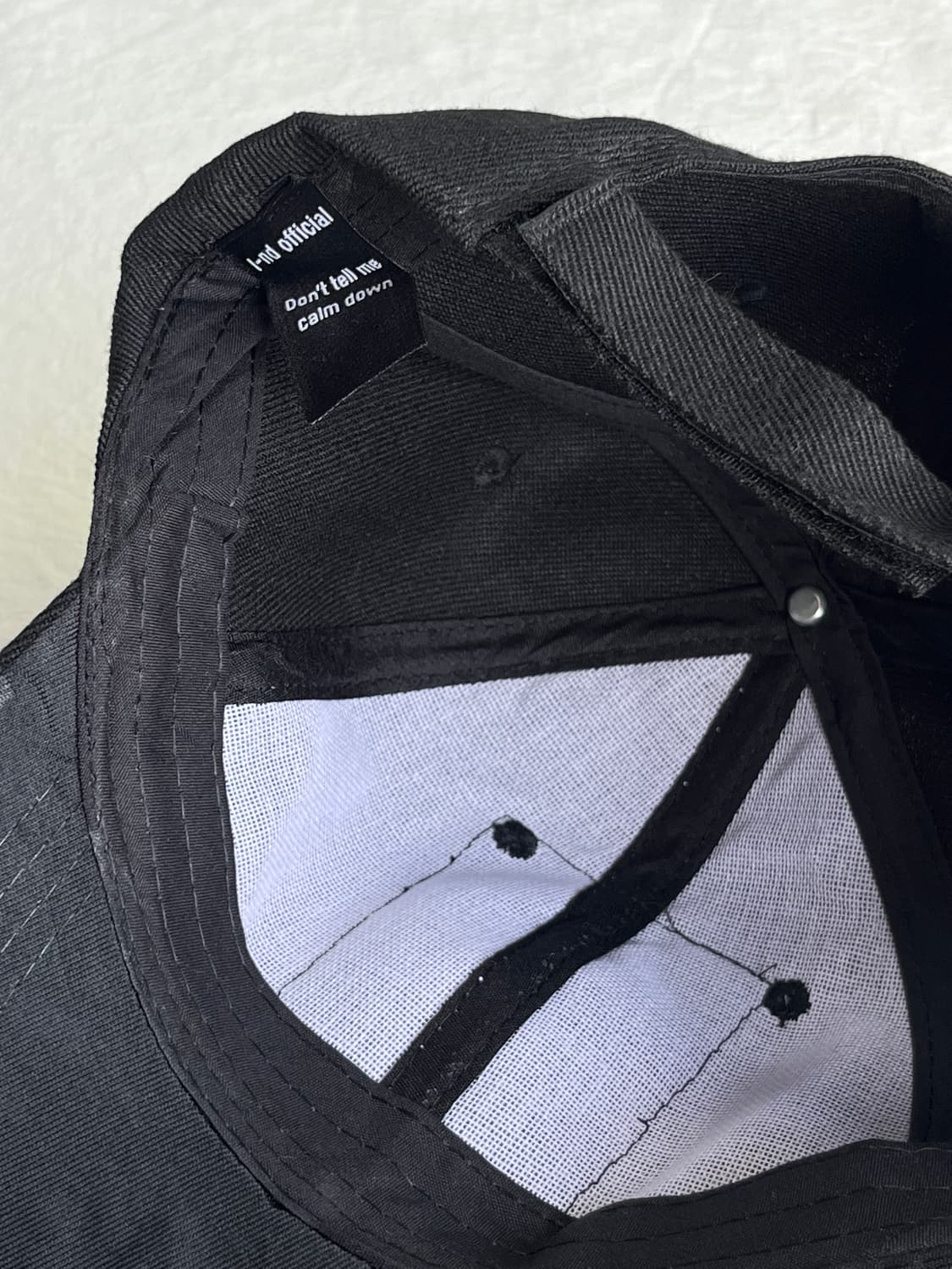 조이디비전 디스트로이드 자수 패치 블랙 볼캡 모자 상품이미지9