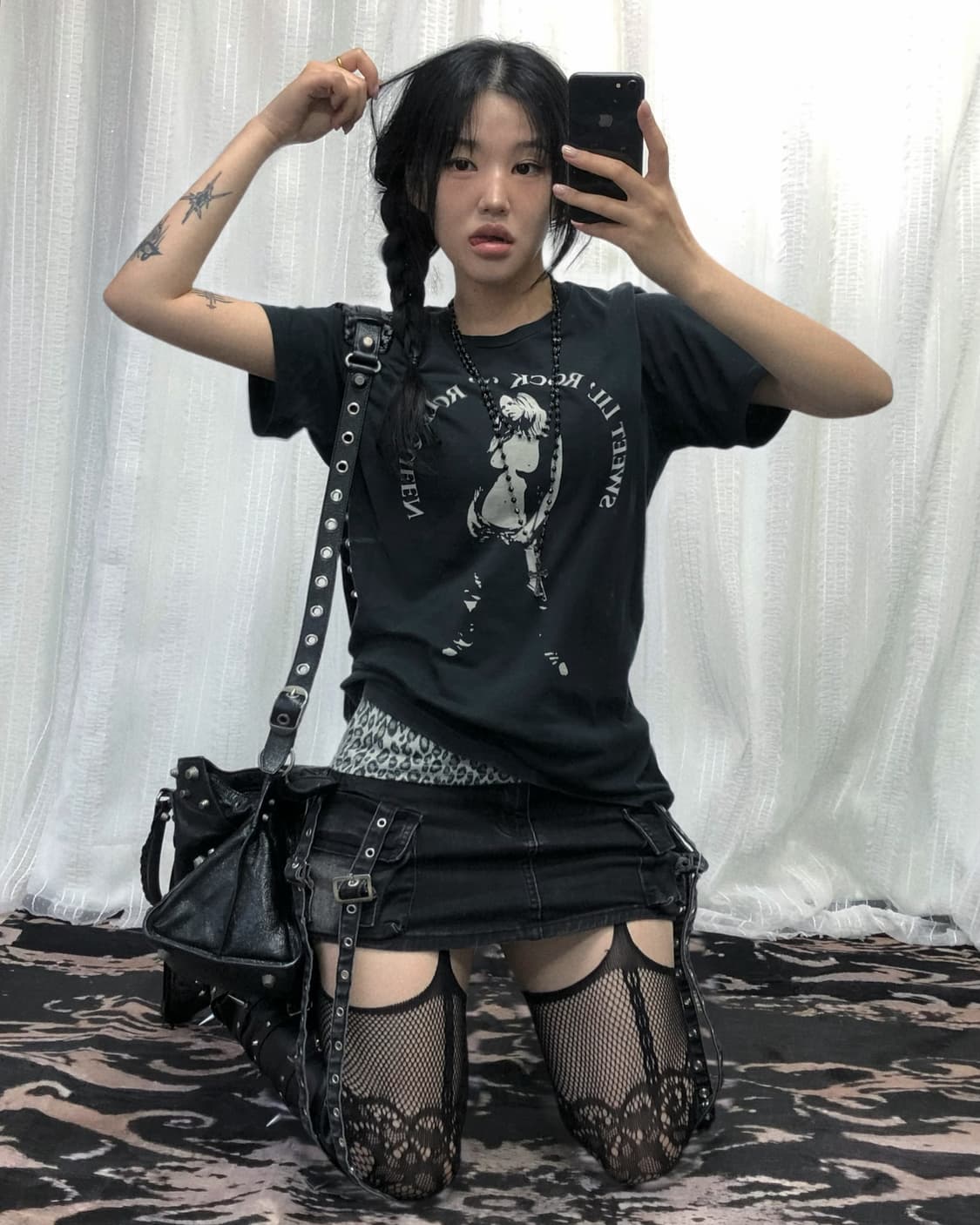 히스테릭 글래머 걸 프린팅 세트 상품이미지1