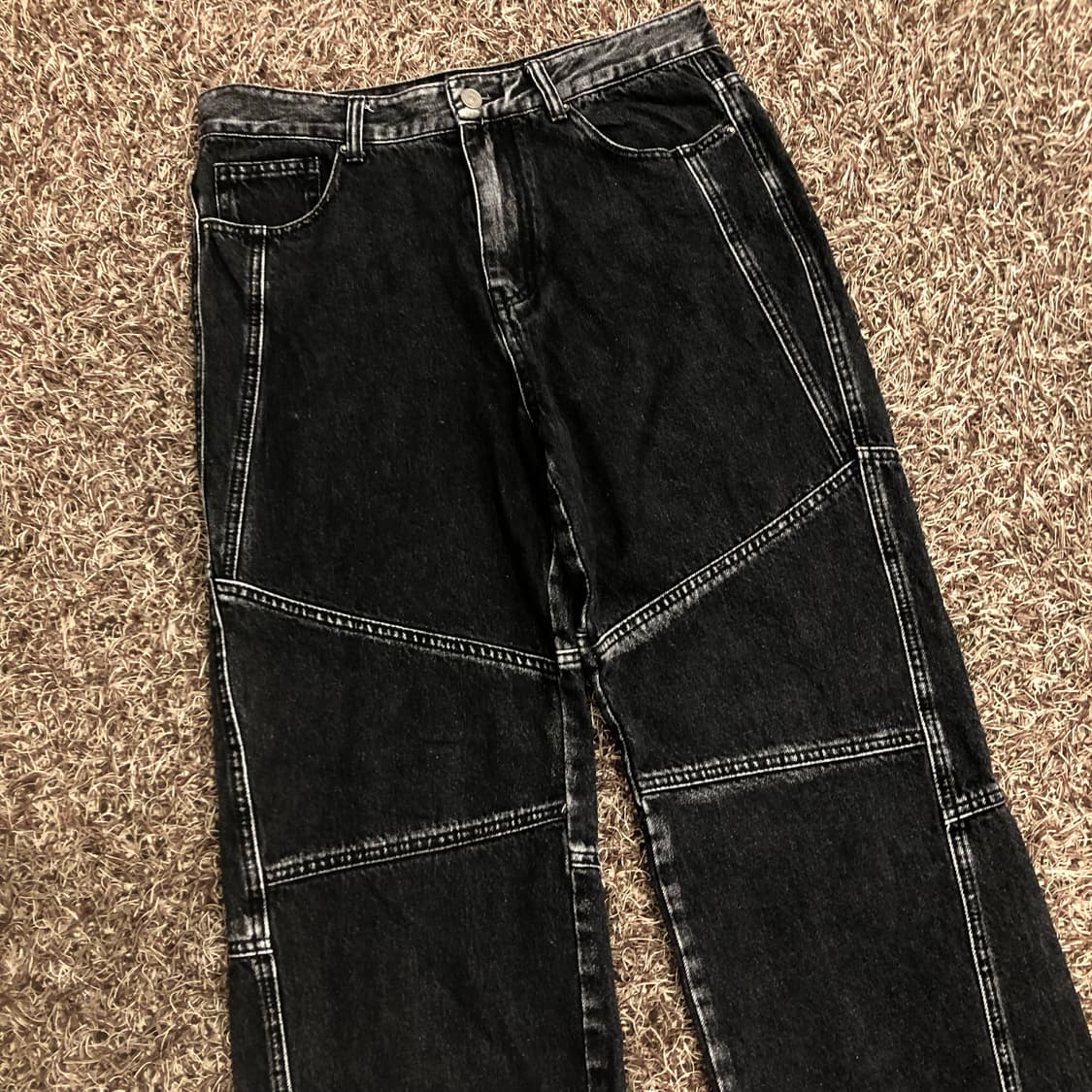 메종미네드 포인티드 와이드 데님 팬츠 상품이미지2