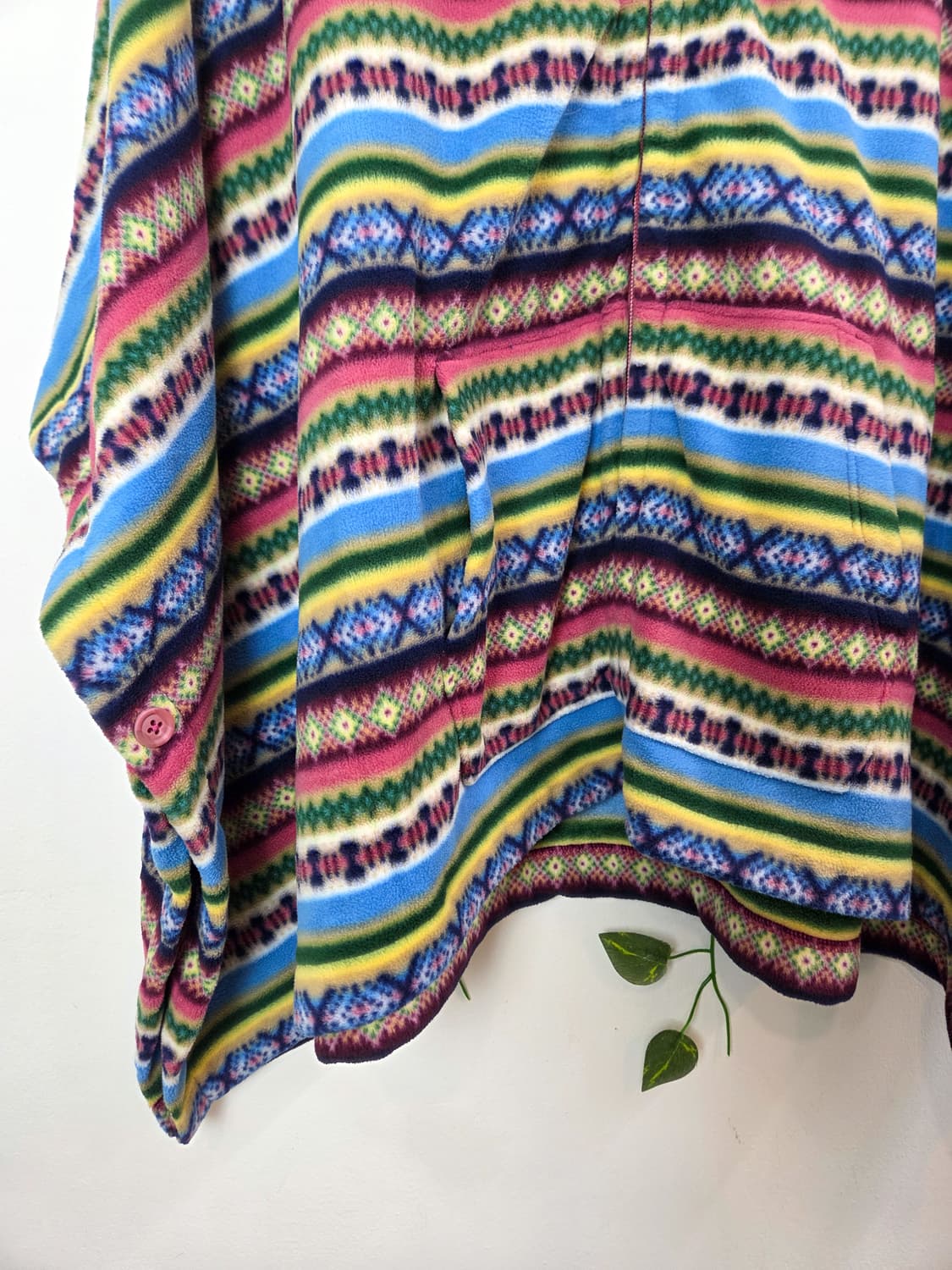 에스닉 판쵸 플리스 자켓 상품이미지3