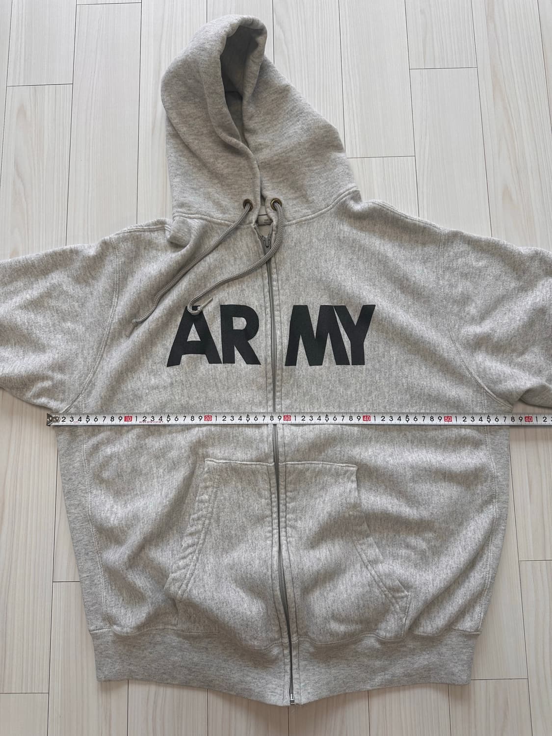 빈티지 PFU ARMY 아미 후드 집업 짚업 라지 상품이미지7