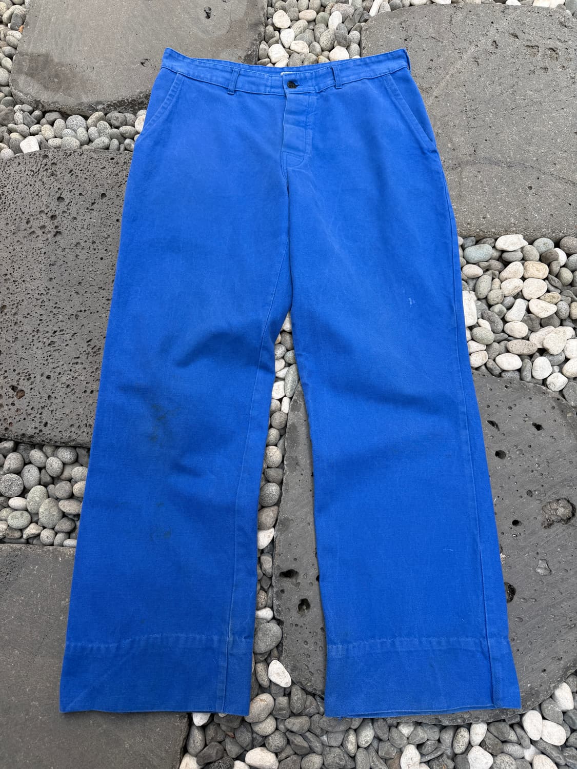 OLD VINTAGE WASHED BLUE FRENCH 프렌치 워크팬츠 상품이미지1