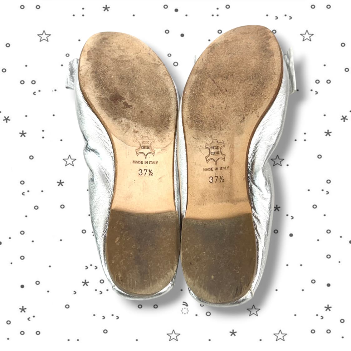 37.5 Milly 밀리 이태리 쥬얼 플랫 슈즈 실버 상품이미지4