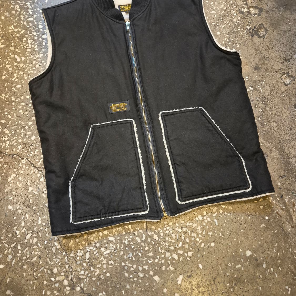 L 안감털배색 면 워크조끼 상품이미지5