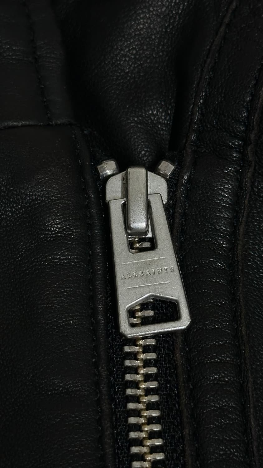 AllSaints Bales Biker LeatherJacket 새상품 상품이미지5