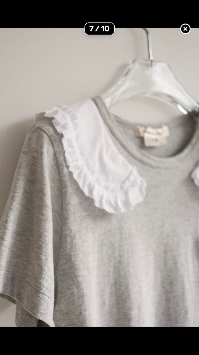 frill collar t-shirt 상품이미지5