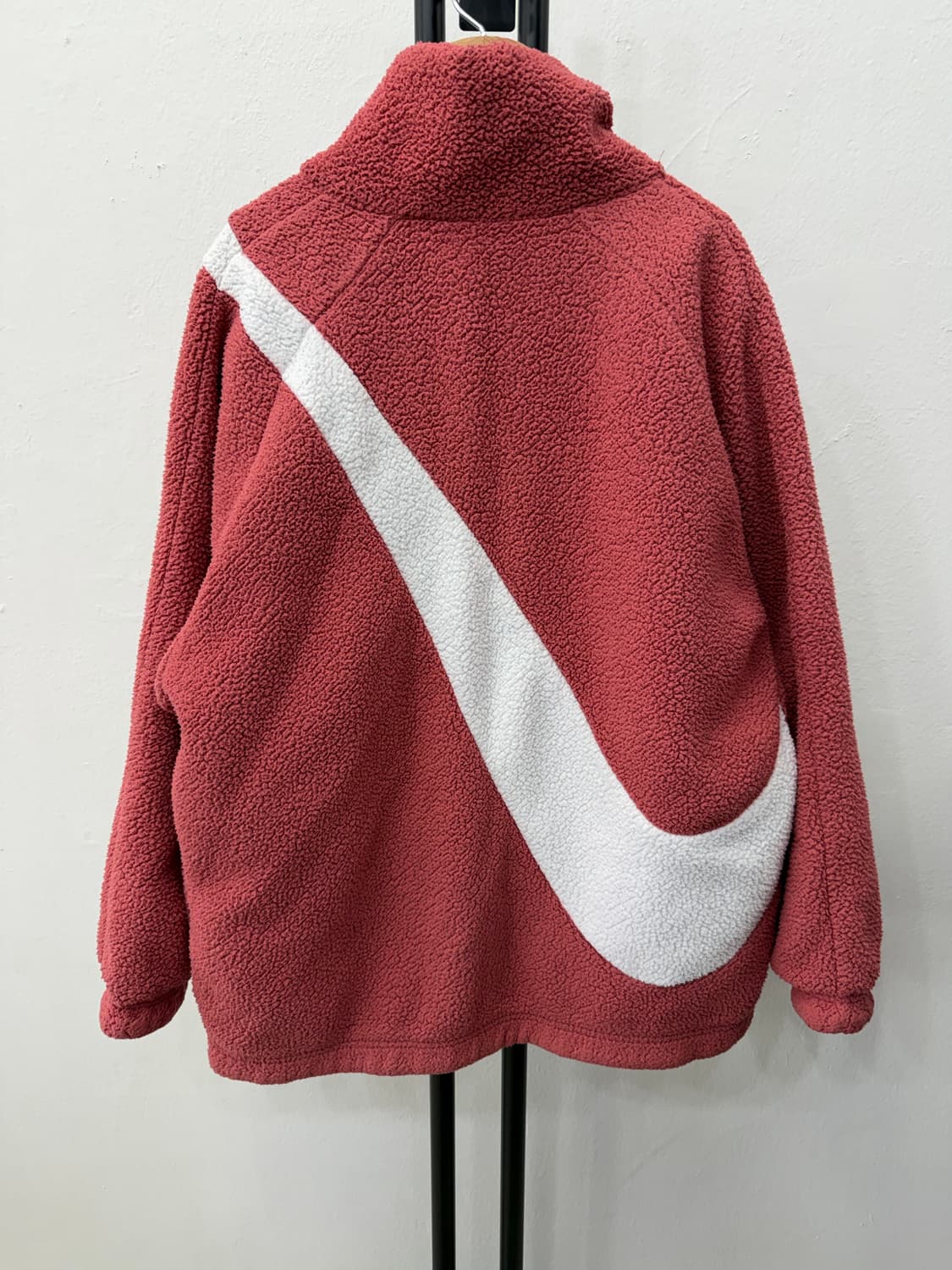 정품) 나이키 여성 쉐르파 리버시블 플리스 자켓 M 상품이미지4