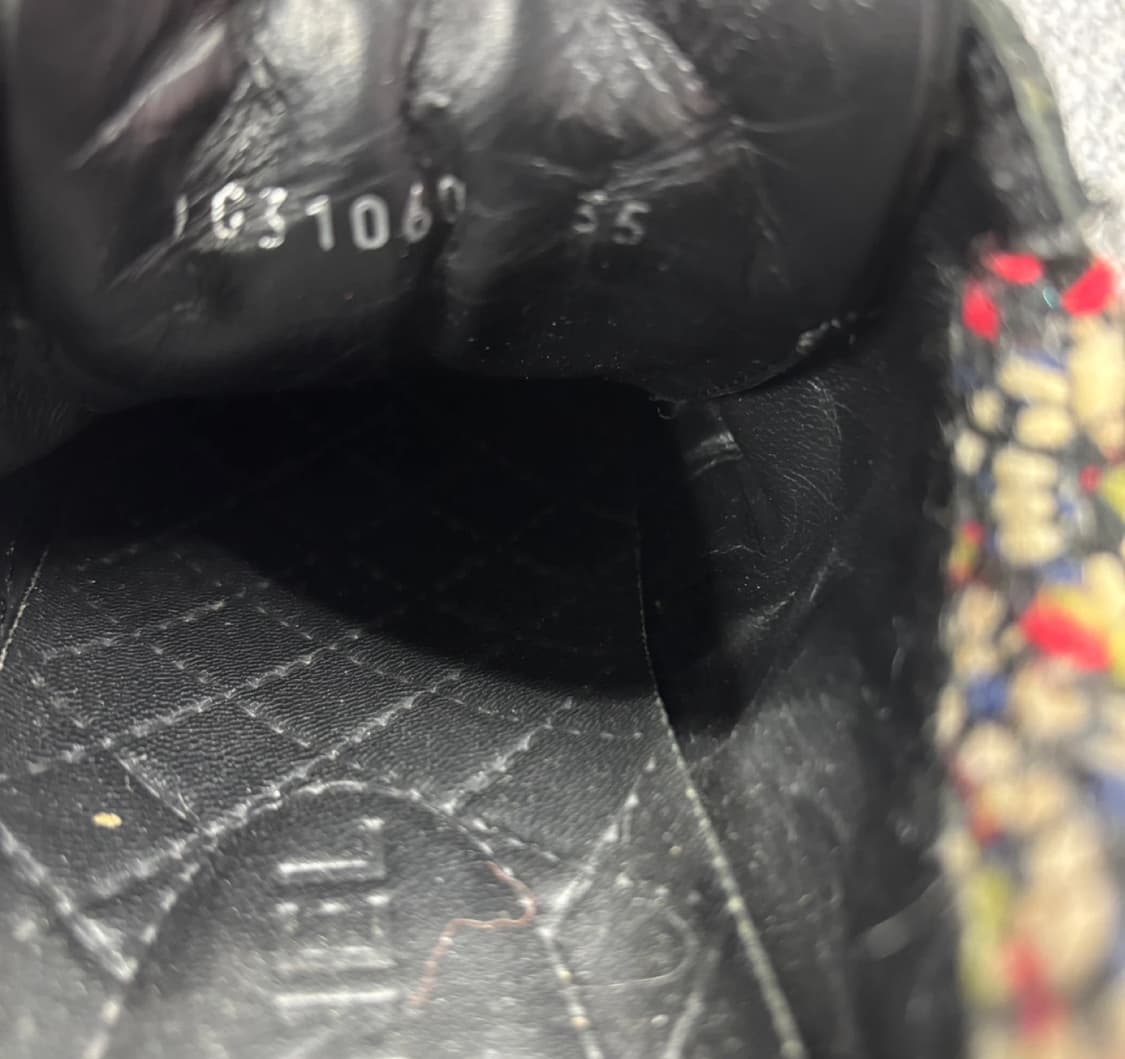 Chanel 샤넬 블랙 트위드 스니커즈 220 상품이미지5