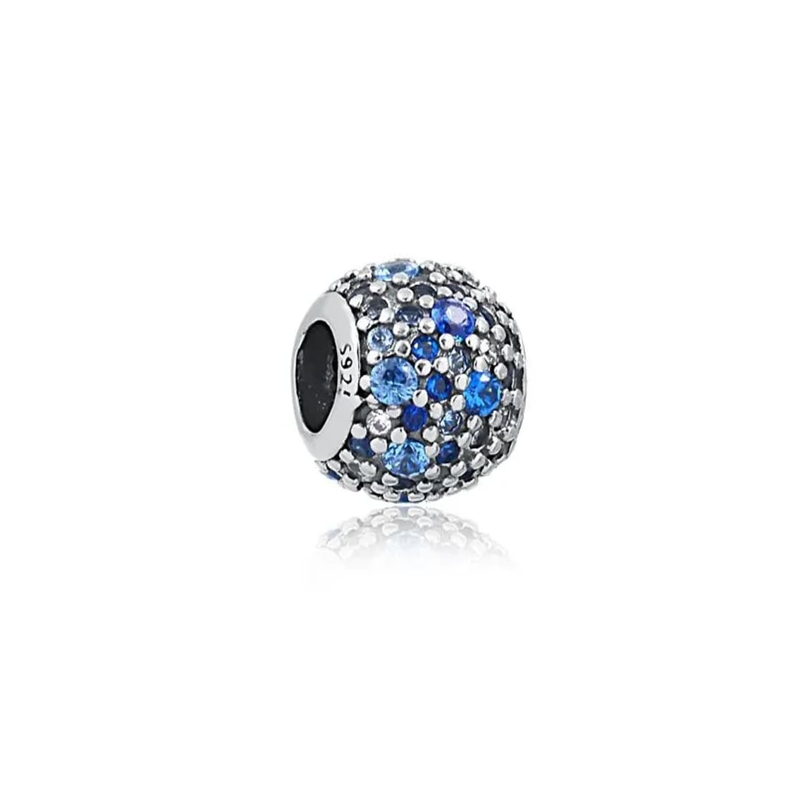 판도라 블루 큐빅 파베 단종 참 실버 빈티지 스카이 모자이크 크리스탈 상품이미지2