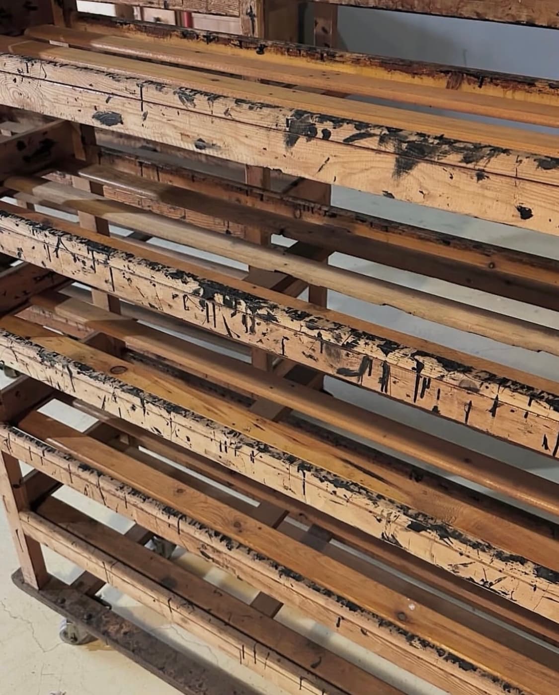 빈티지가구 빈티지 인더스트리얼 (공방/제빵소) 우든 드라잉 랙 상품이미지2