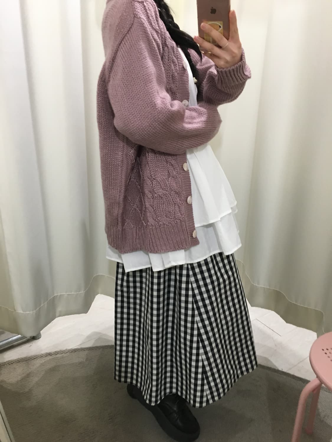 Gingham check skirt 상품이미지5