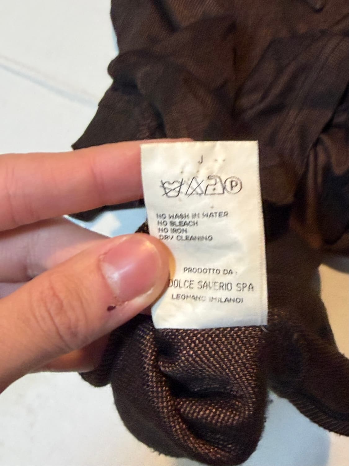 00s 돌체앤가바나 아카이브 DG 반팔 카라티 브라운 상품이미지4