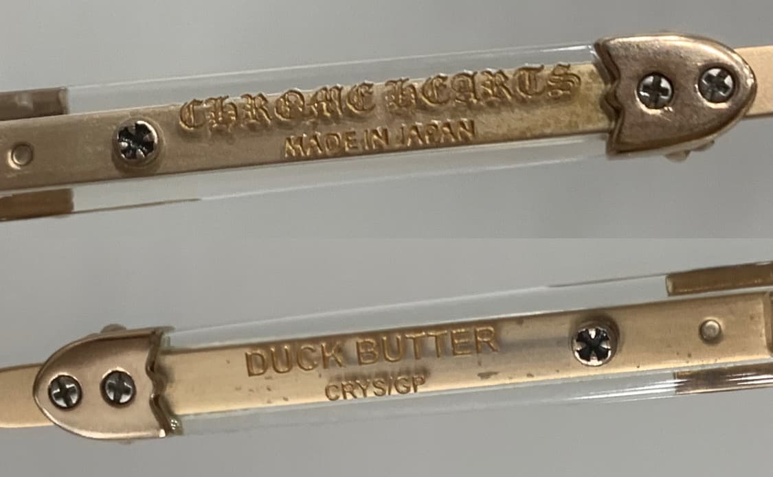 크롬하츠 덕버터 크리스탈 골드 [CRYS/GP] 안경 클리어 상품이미지8