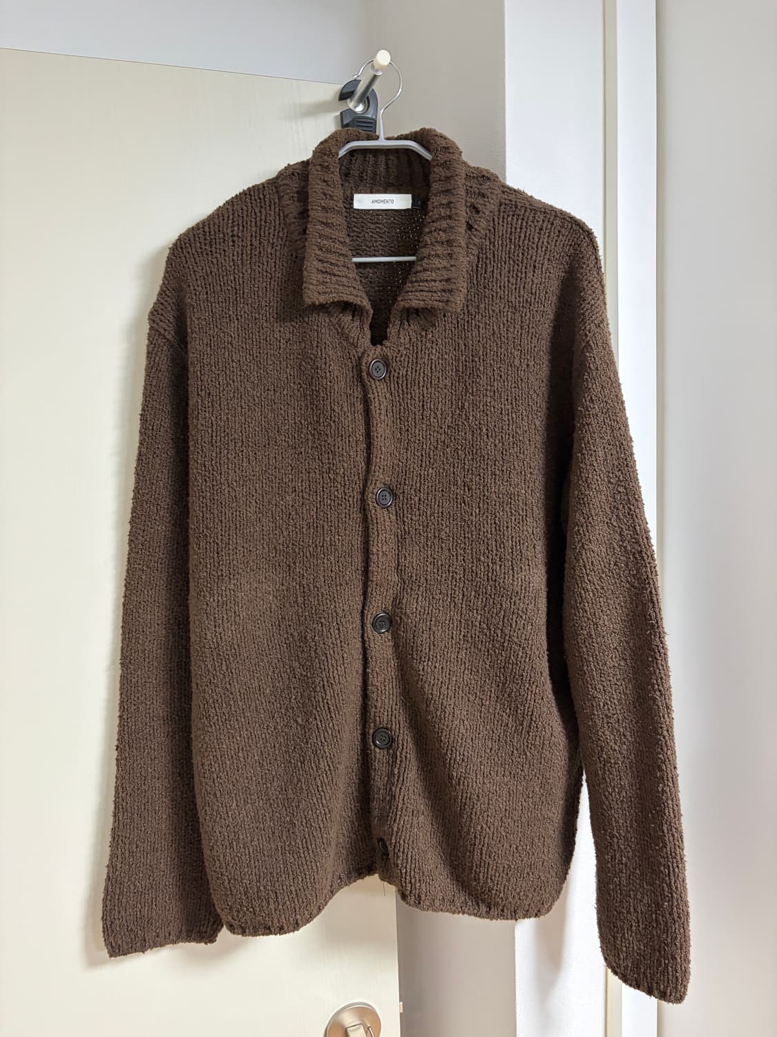 [L] 아모멘토 버튼업 가디건 브라운 상품이미지3