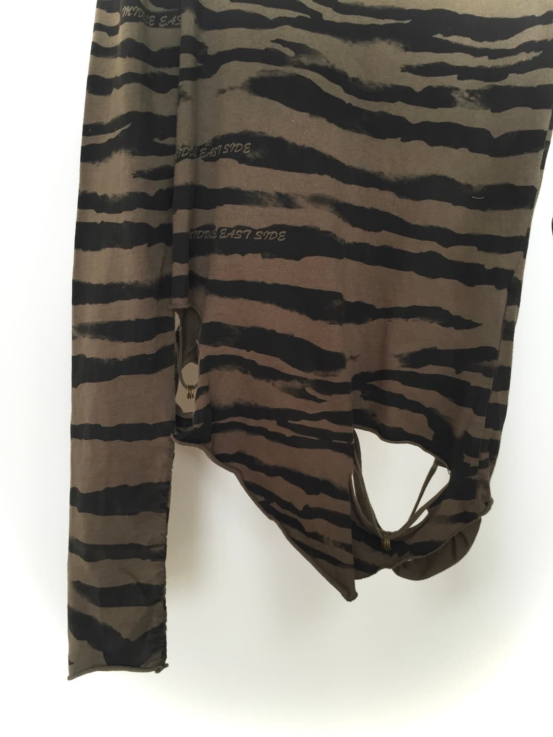 Gyaru 00s Grunge Top 오네갸루 지브라 탑 상품이미지3