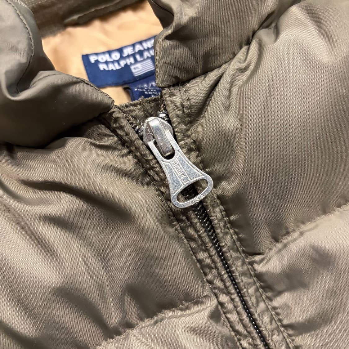 [L] 폴로 진스 랄프로렌 패딩 점퍼 카키색 C825 상품이미지4