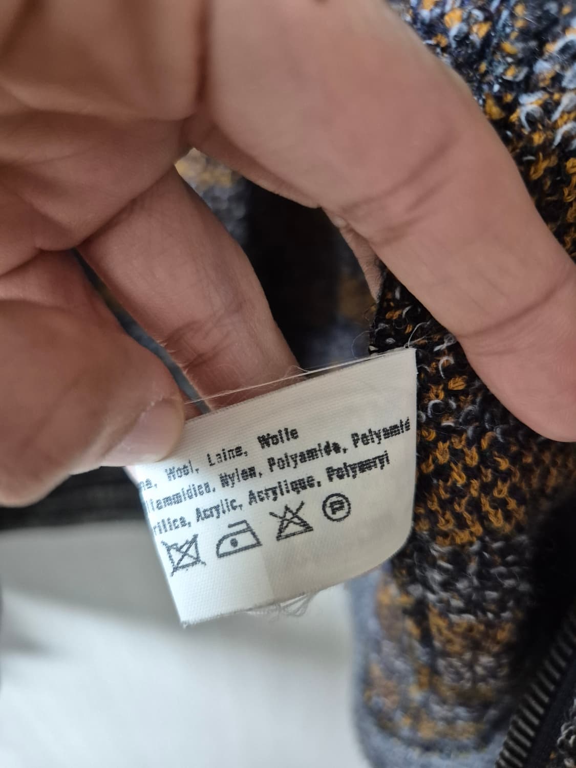 (정품) 미쏘니 스포츠 멀티체크 울 집업 점퍼 자켓 상품이미지10