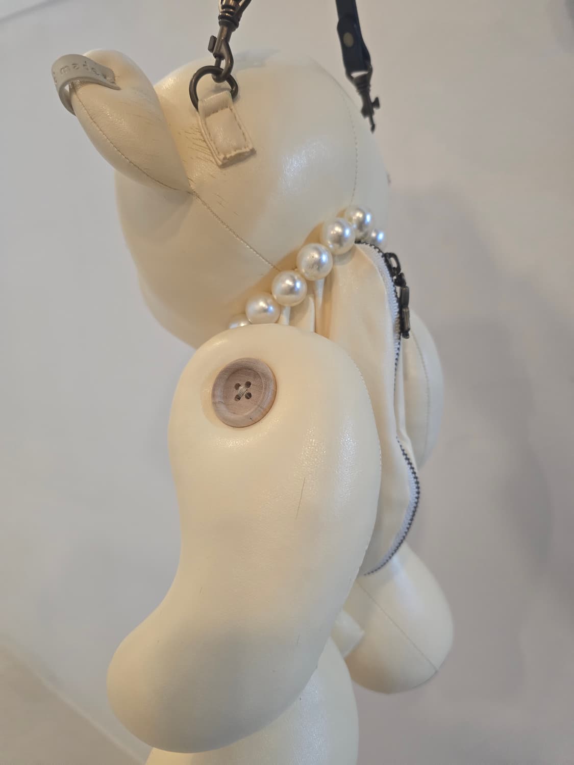 곰돌이 레더토트백 상품이미지8