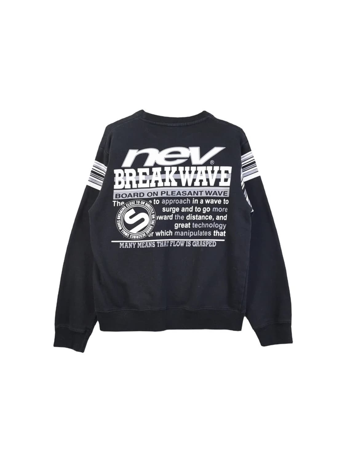 빈티지 NEV 프린팅 맨투맨 상품이미지4