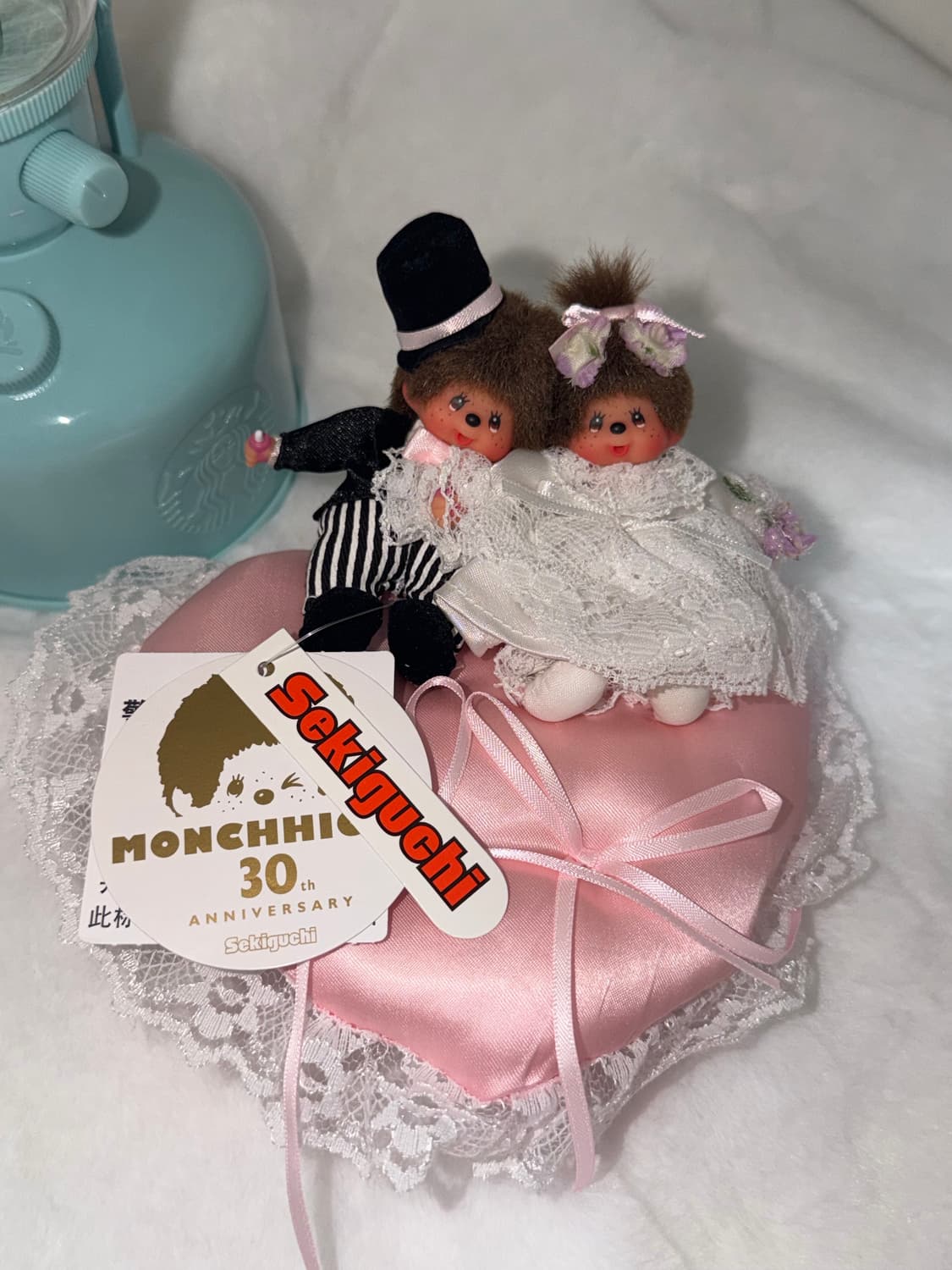 고전몬치치 30주년 웨딩몬치치 하트쿠션 상품이미지2