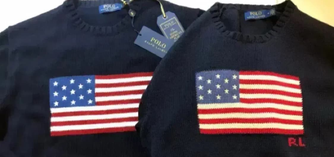 폴로 랄프로렌 성조기 니트 네이비 s 상품이미지4