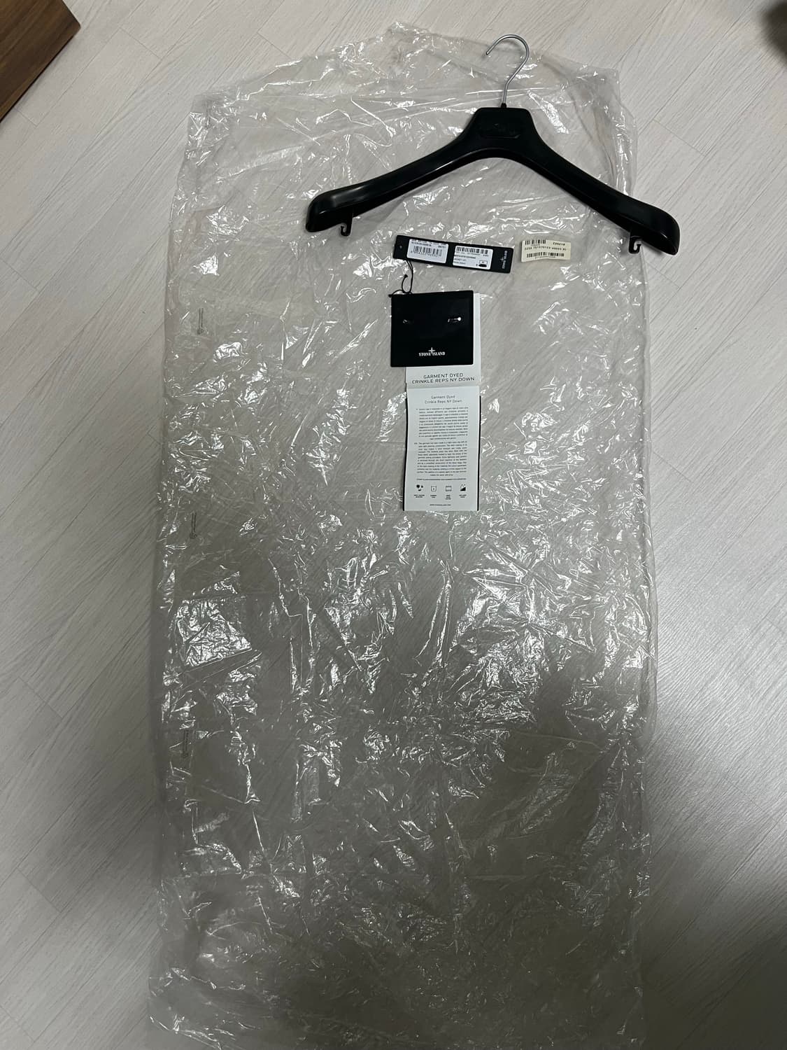 XL 스톤아일랜드 크링클랩스 롱패딩 카키 상품이미지5