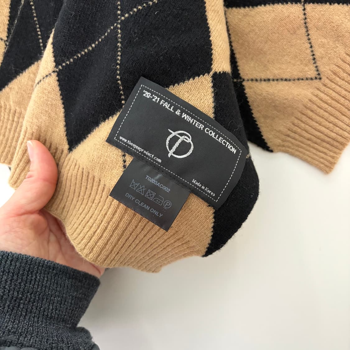 TheOpen Product 더오픈프로덕트 아가일 머플러 상품이미지8