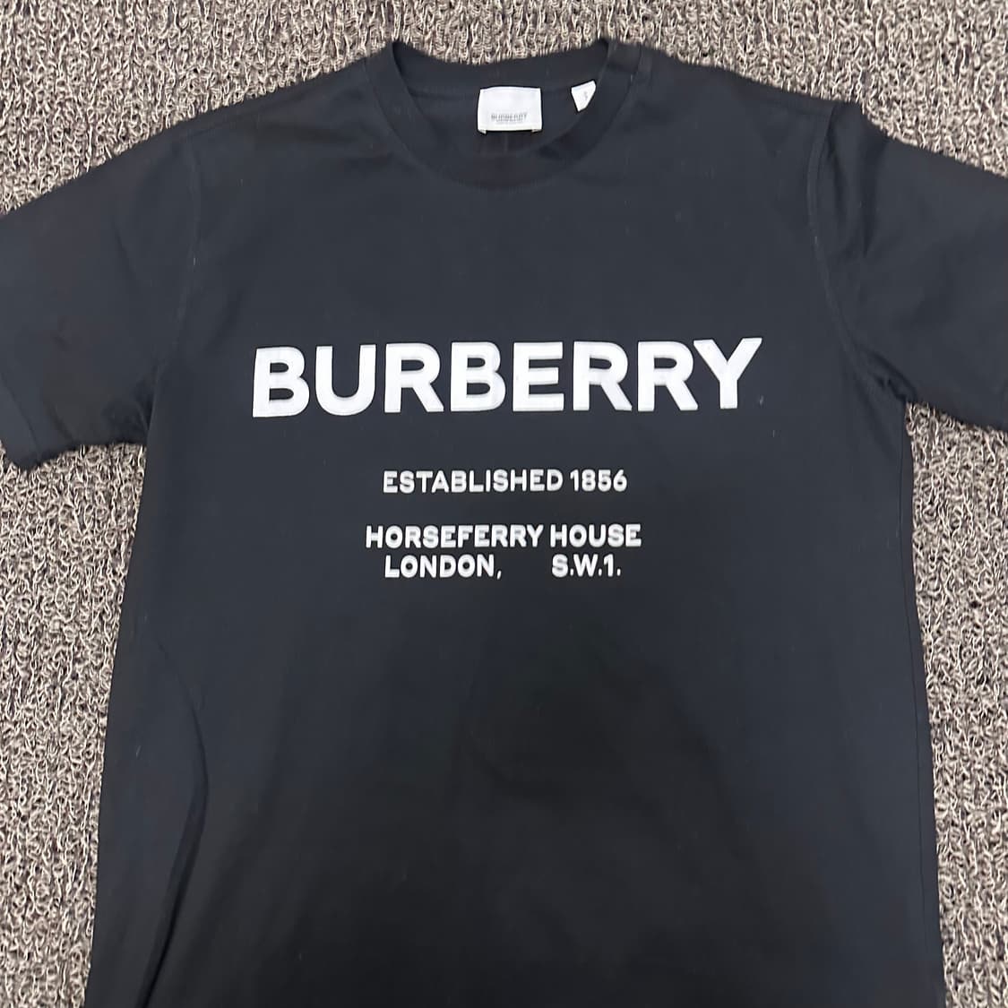 버버리 호스페리 여성 반팔티셔츠 블랙 S 상품이미지2