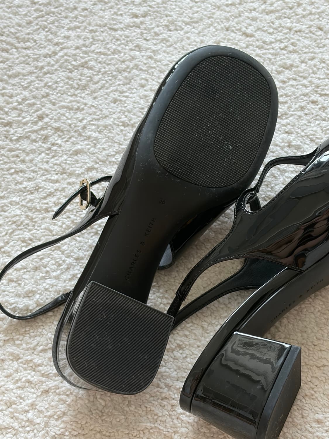 찰스앤키스 티-바 슬링백 메리 제인 펌프스(블랙) 상품이미지5