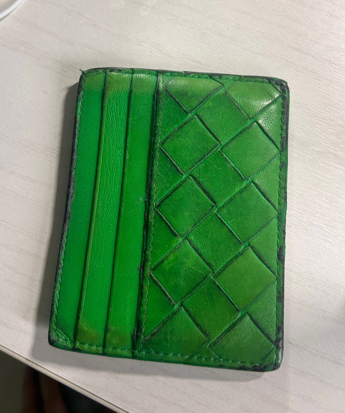 보테가베네타 카드지갑 그린 상품이미지1