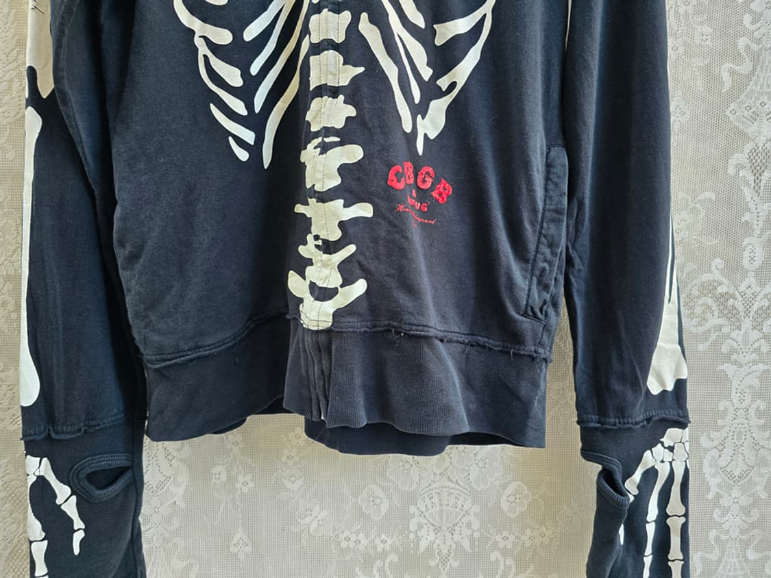 00s 풀 스켈레톤 프린트 후드집업 상품이미지3
