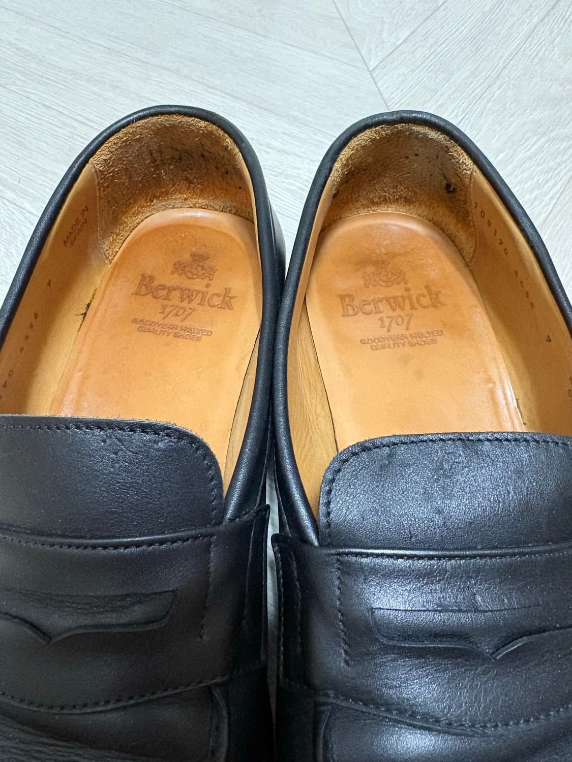 [9(280)] 버윅 4456 로퍼 블랙 상품이미지3