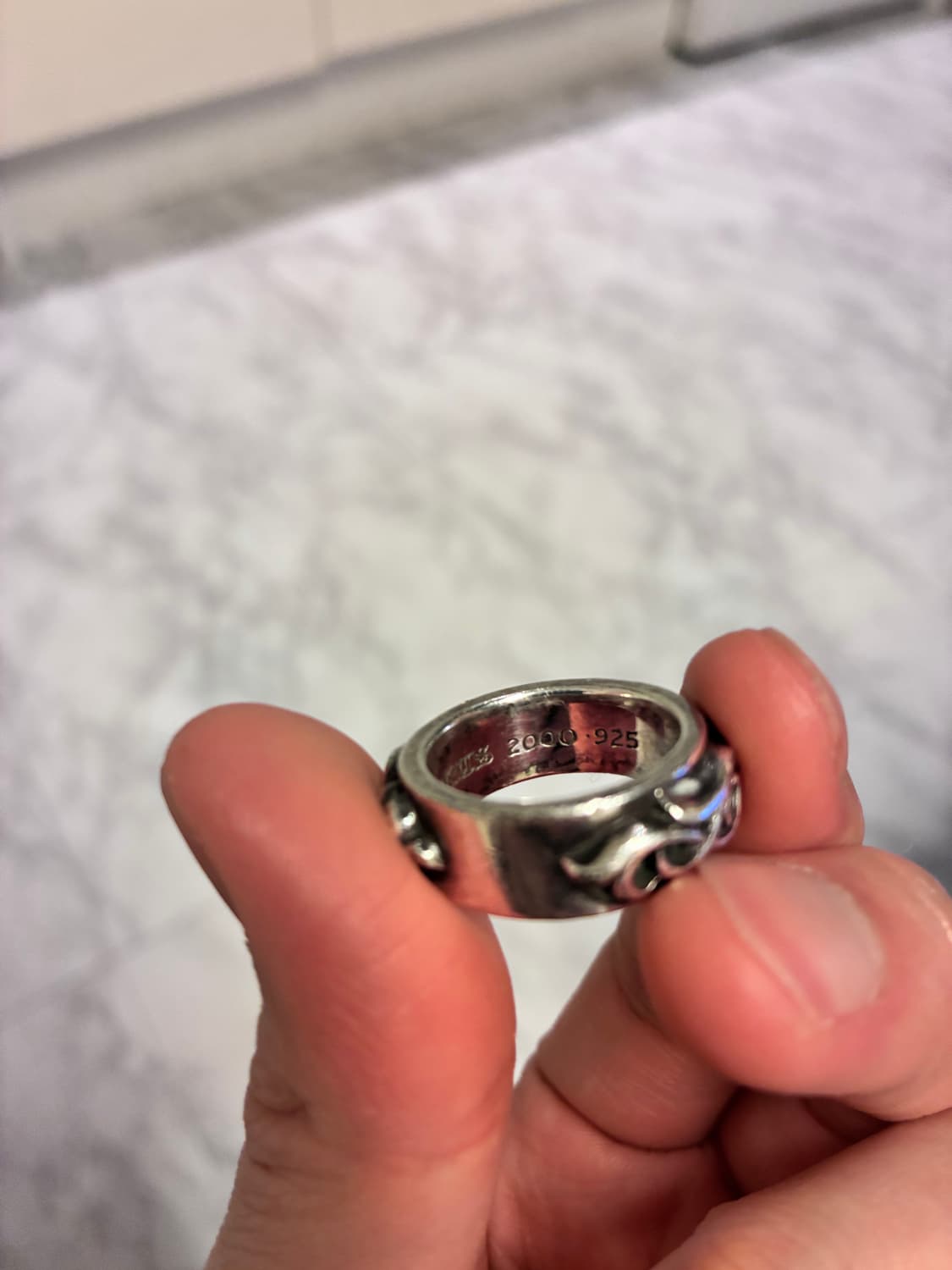 [us8] 크롬하츠 더블 네로우 바인 밴드링 상품이미지5