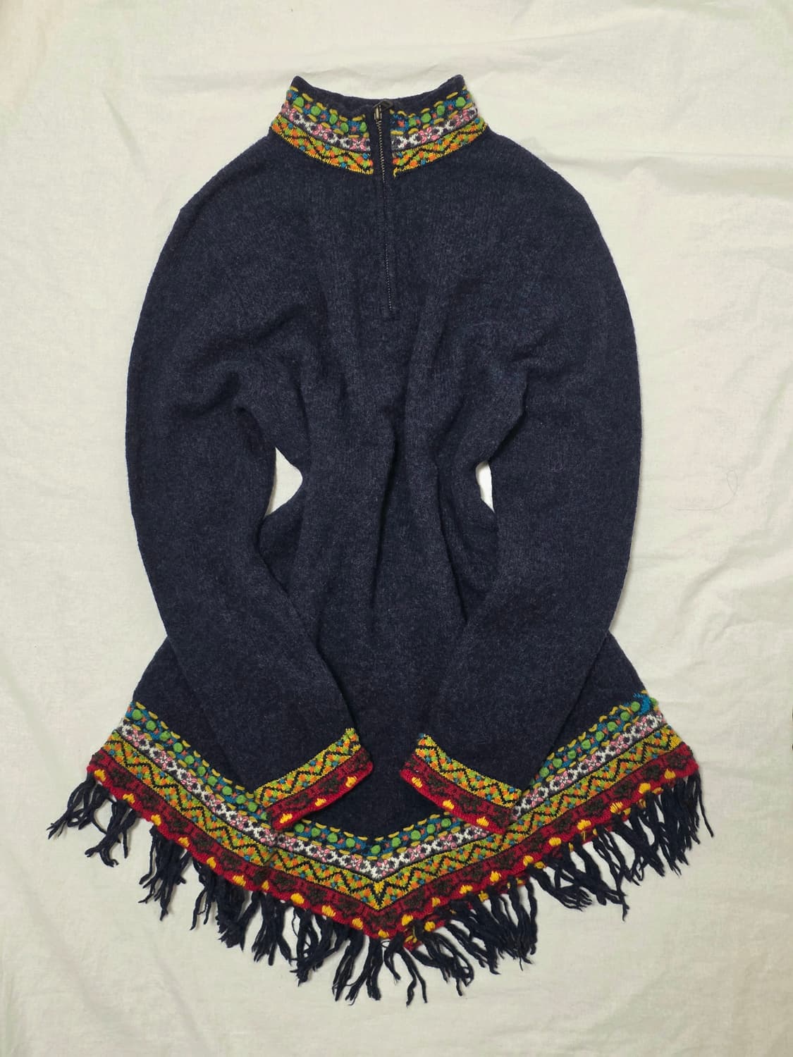 에스닉 보헤미안 모리걸 일본빈티지 니트 원피스 상품이미지1