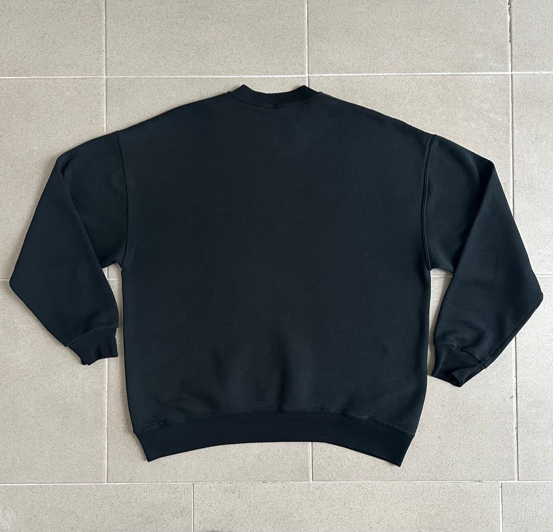 90s 빈티지 러셀 스웻셔츠 블랙 XL USA 상품이미지2