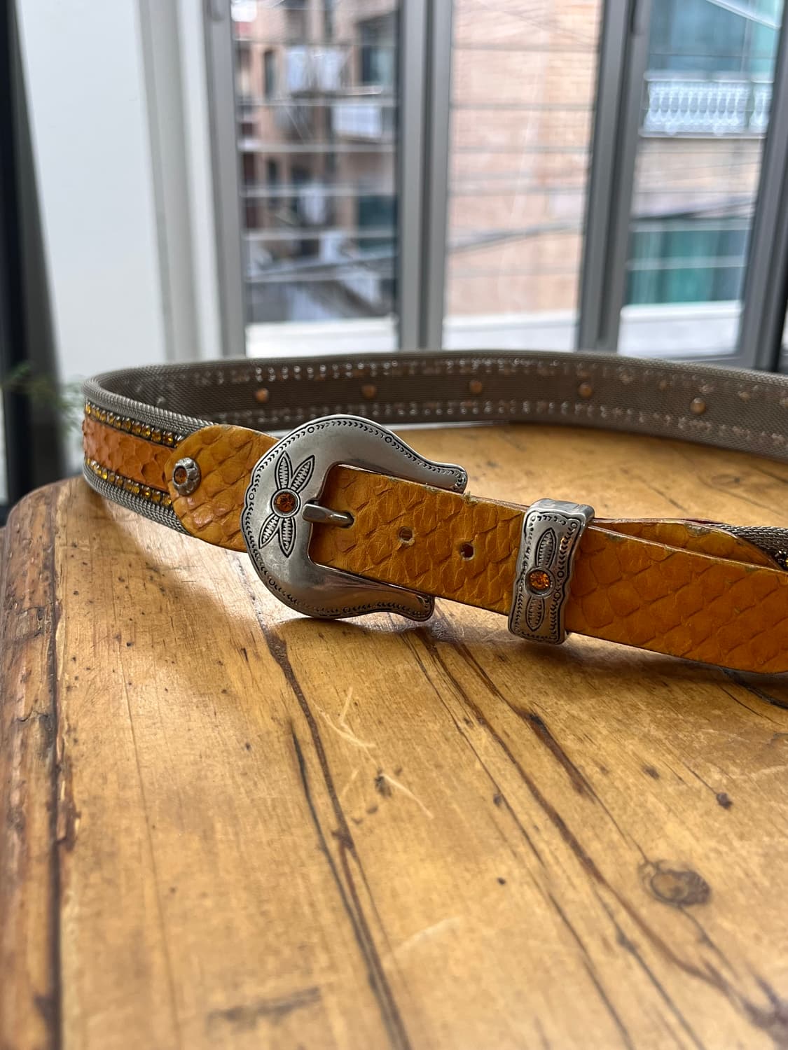 NANNI snake leather belt (made in ITALY) 상품이미지2
