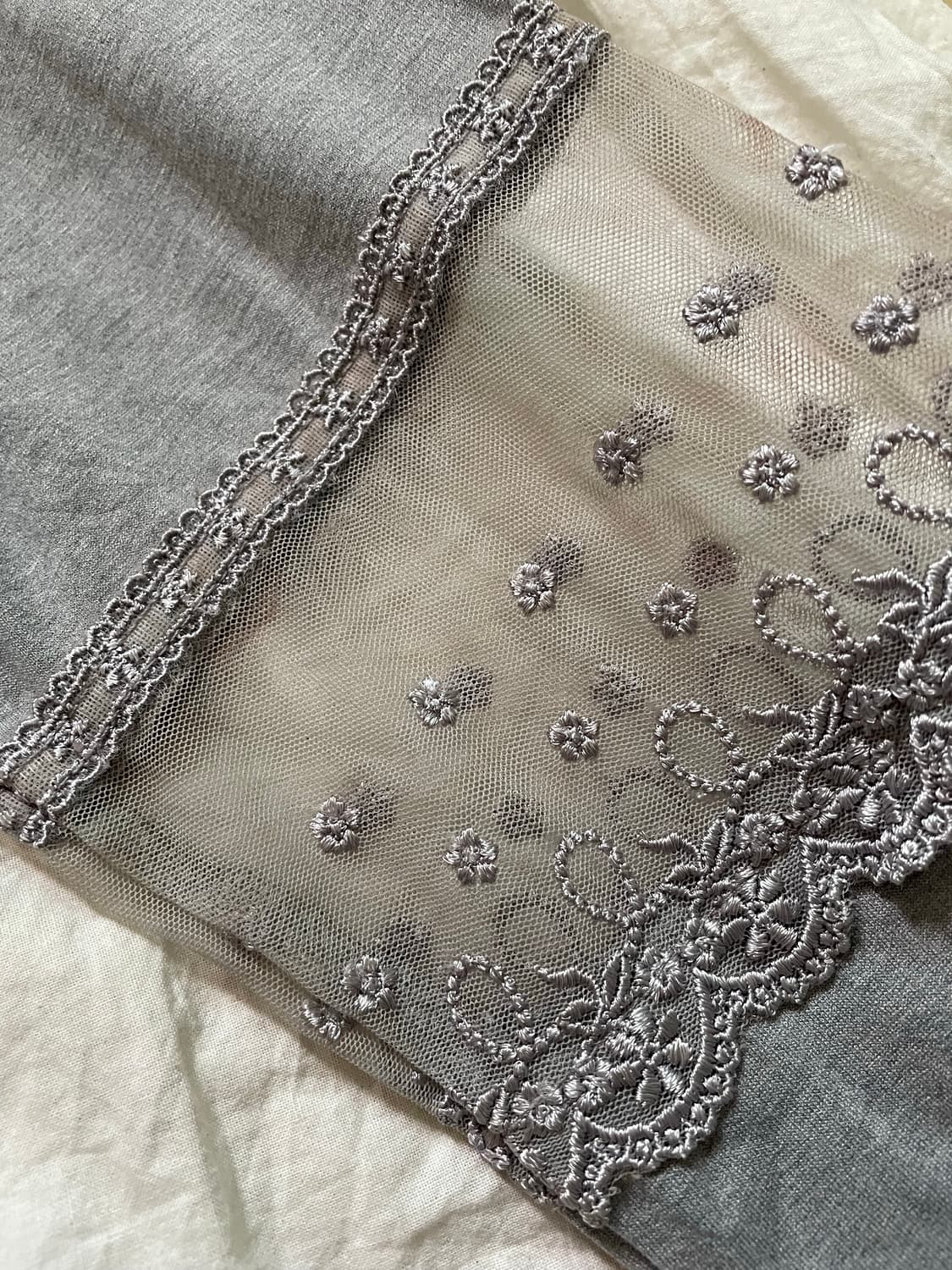     빈티지 플라워 그래픽 레이스 롱슬리브 티 상품이미지5